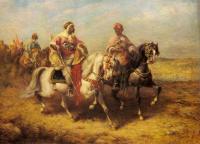 Adolf Schreyer - Arab Chieftain And His Entourage
